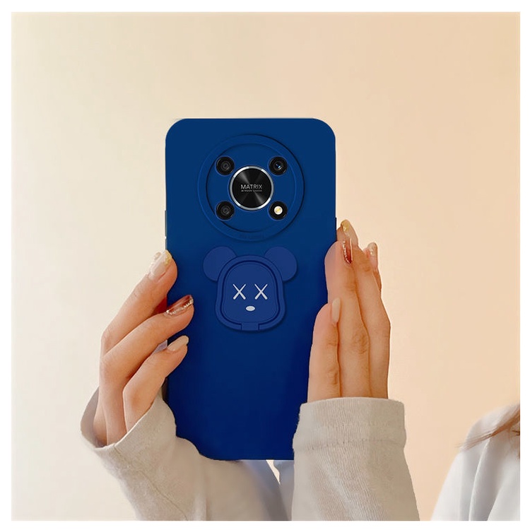 Ốp Điện Thoại Mềm Có Giá Đỡ Hình Gấu 3D Cho OPPO Reno 7 7Z 5F 4F 6Z 5Z 4Z 5G 5 6 4 Pro SE 3 2 Z 2Z 2F