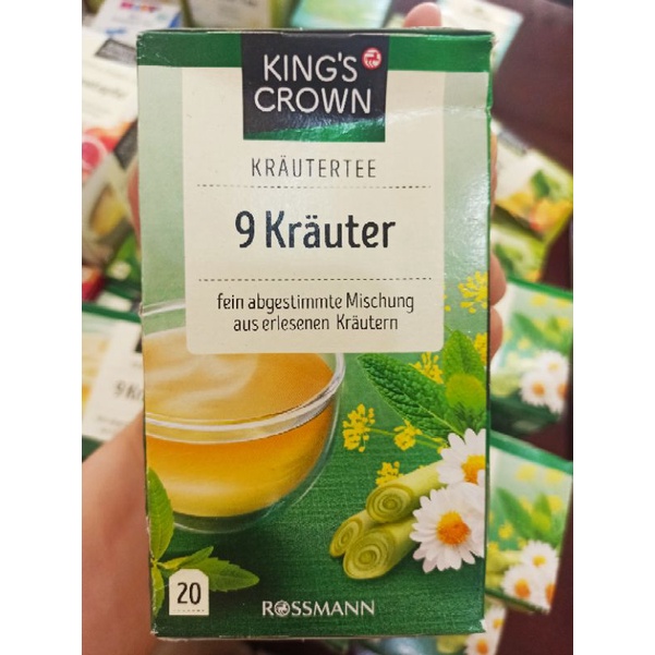 Trà Thảo mộc King's Crown đủ loại hộp 20gói