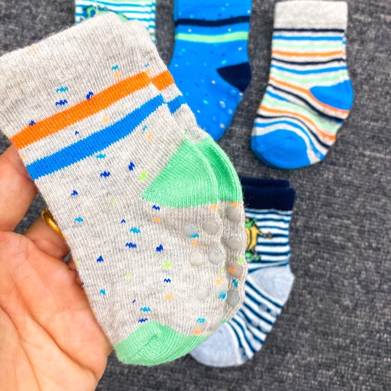 Sét 10d tất xuất dư old navy bé trai gái 0-3y