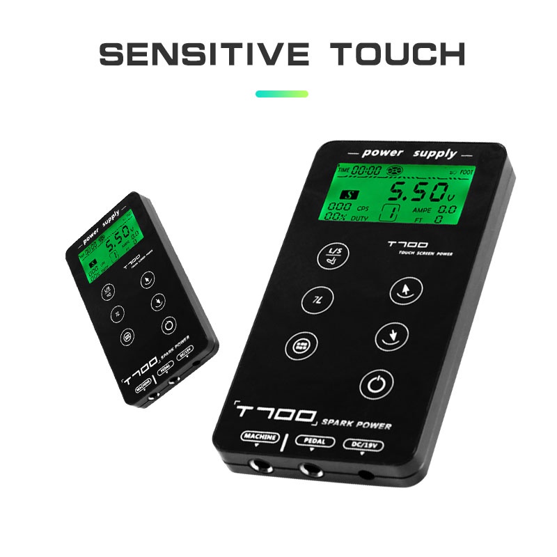 Bộ Nguồn Điện T700 Màn Hình LCD Kỹ Thuật Số Thông Minh Cho Máy Xăm Hình Trang Điểm