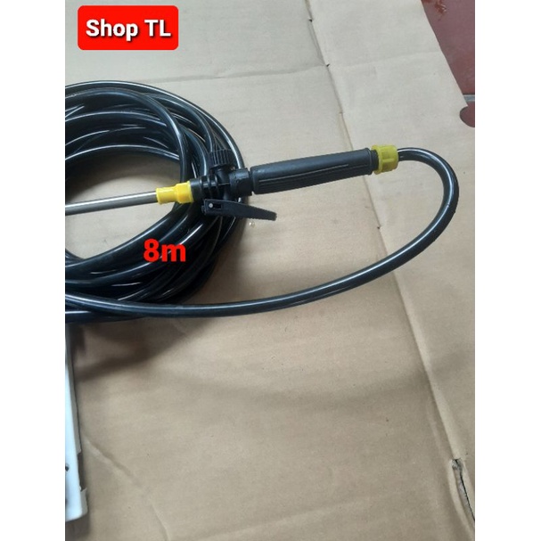 Bộ máy phun tưới cây mini12V  - cần inox tút dài 1.2m