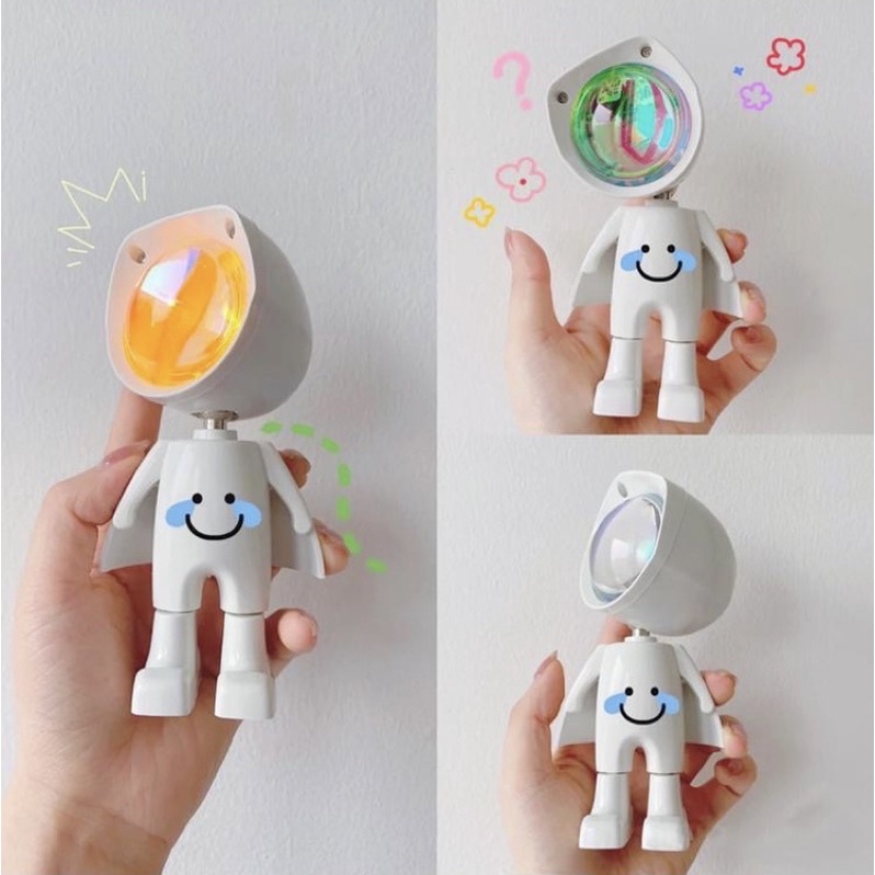 Đèn Hoàng Hôn Phi Hành Gia 16 Màu Tặng Remote Xịn,Đèn Robot Siêu đẹp trang trí,quà tặng tình yêu