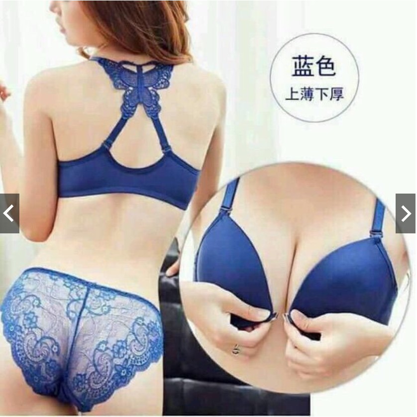Bộ đồ lót cánh bướm sexy cài ngực trước(ảnh thật)