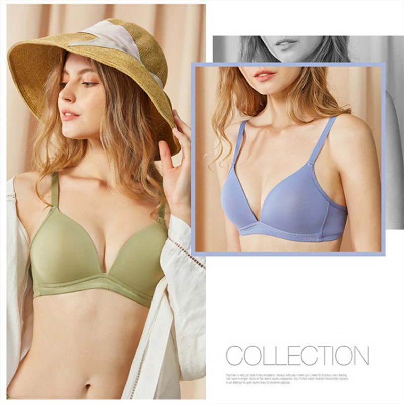 Áo Ngực Nâng Ngực Không Đường May Thoải Mái 5 Màu Dành Cho Nữ