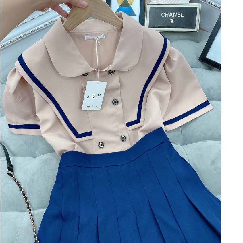 CHÂN VÁY THỦY THỦ XOÈ XẾP LY XANH