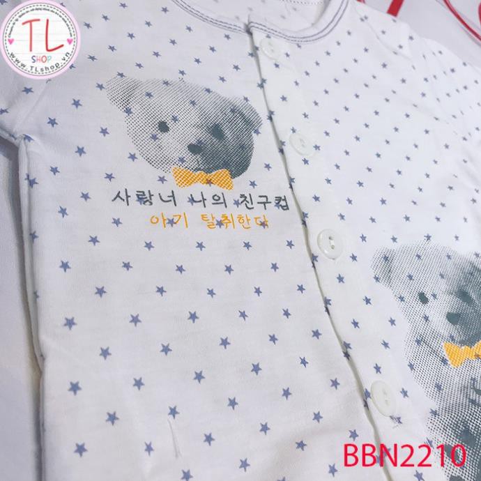Thời trang trẻ em - Bộ áo quần dài cho bé hình gấu cổ tim - Quần áo bé trai - Bộ bé trai - Quần áo bé gái - Bộ bé gái