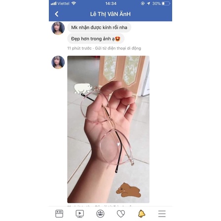 Gọng kính tròn, viền kim loại nam nữ thời trang Linaeyewear 1207 Burberry nhiều màu - Lắp tròng cận theo yêu cầu