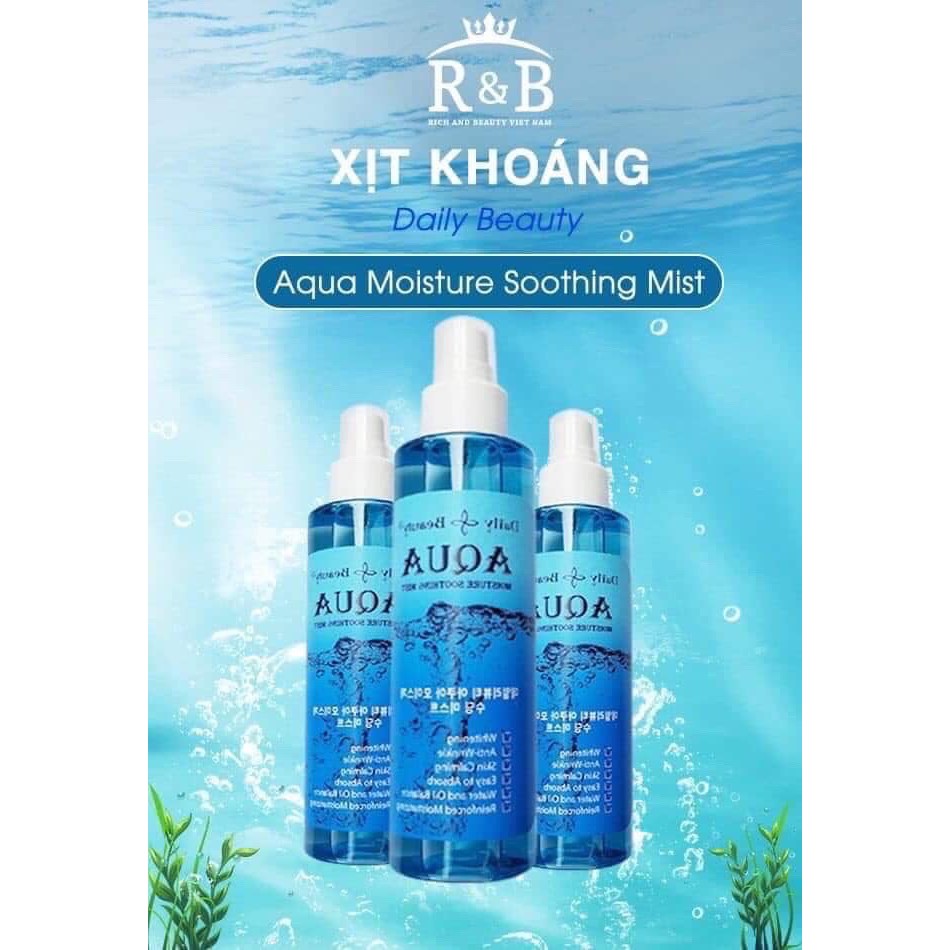 Xịt khoáng cấp ẩm dưỡng ẩm da aqua chính hãng | BigBuy360 - bigbuy360.vn
