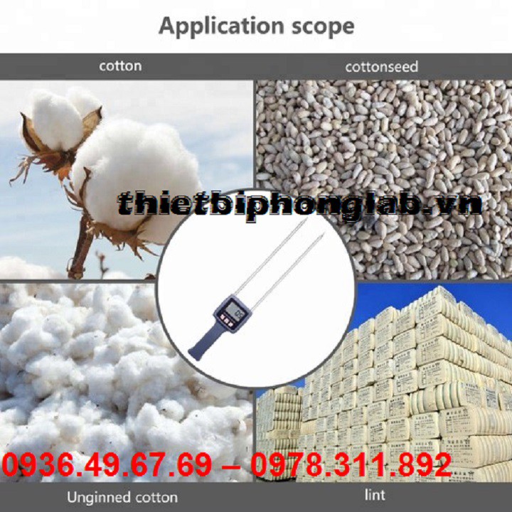 Máy đo độ ẩm vải, bông TK100C