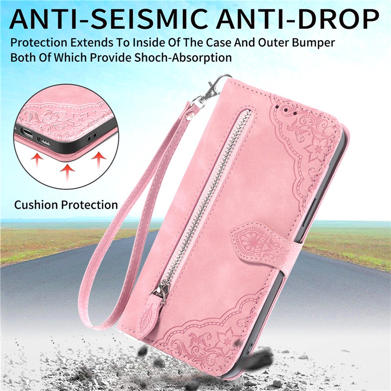 Ốp Lưng Điện Thoại Dạng Ví Da Lật Có Ngăn Đựng Thẻ Dành Cho IPhone 14 Pro Max IPhone 13 Pro Max