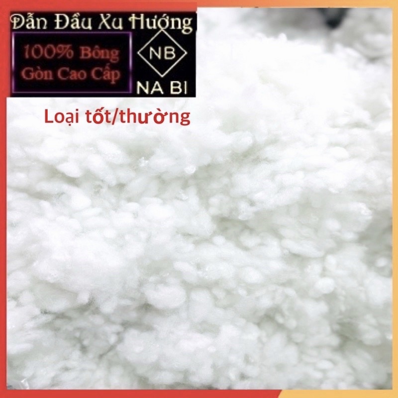 Bông gòn bi hàng việt nam dùng nhồi gối gấu bông sản phẩm handmade sản phẩm bằng len bông gòn nhồi gối thảo dược giá rẻ