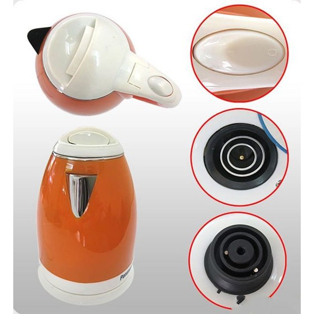 Ấm / Bình đun nước siêu tốc 2 lớp Electric Kettle 2L chống nóng ( giao màu ngẫu nhiên )