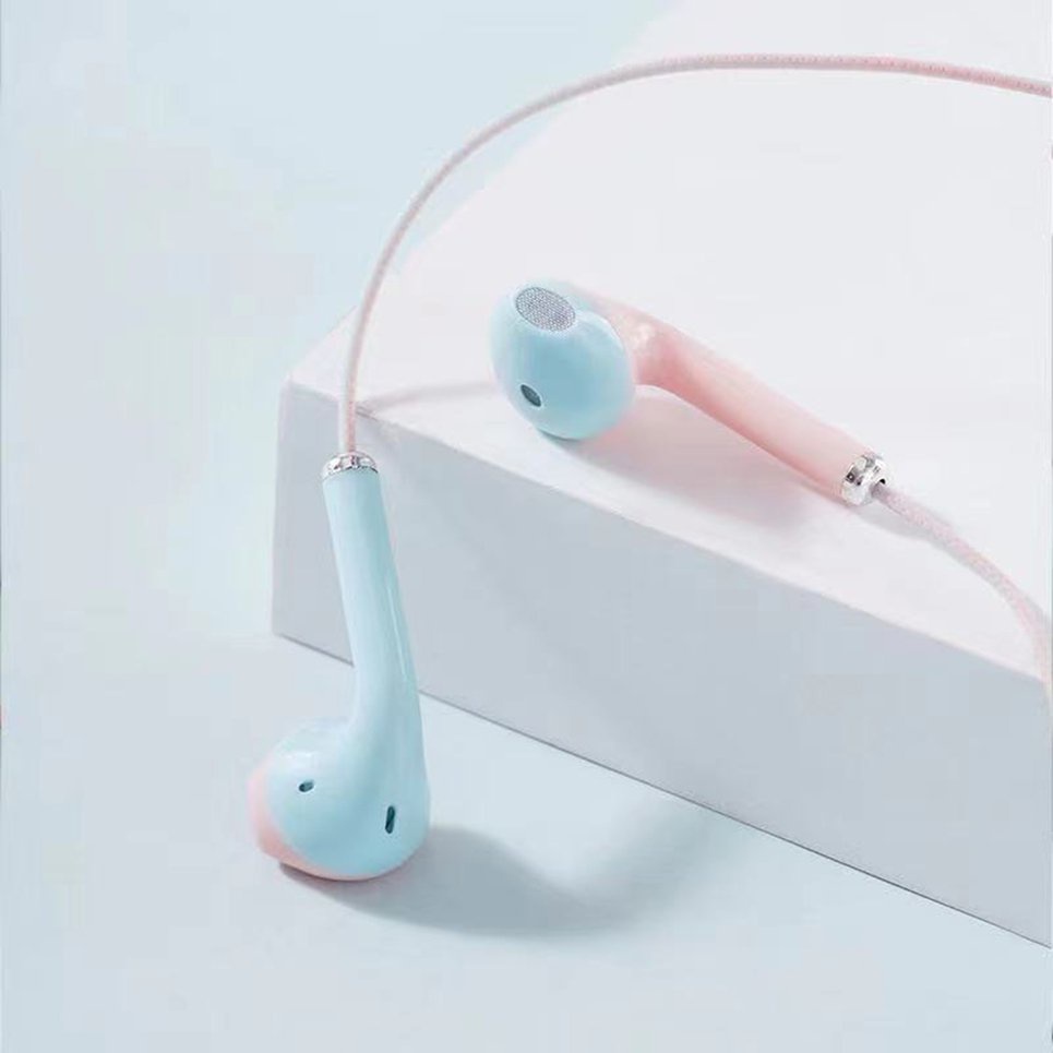 Headphones In-ear Wire Control With Built-in Microphone Mobile Game Headset