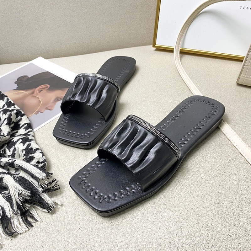 Dép Sandal Xỏ Ngón Mũi Vuông Phong Cách Hàn Quốc Thời Trang Mùa Hè Hàng Mới sc3530