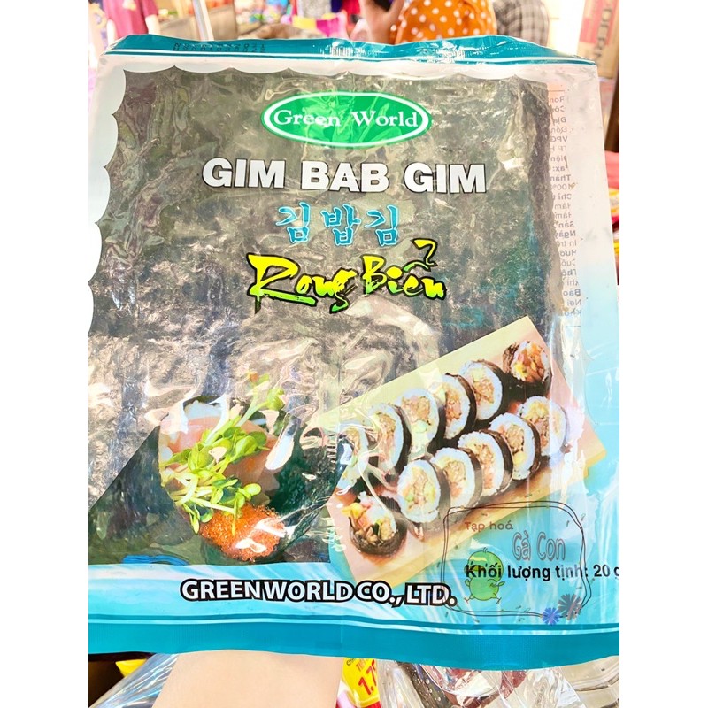 Rong biển cuộn cơm Gim Bab Gim Green World