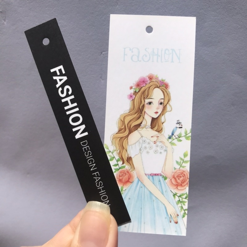 SET bộ 2 NHÃN MÁC TAG QUẦN ÁO giúp nâng cao thương hiệu cho shop -  set 100 bộ - mẫu 01