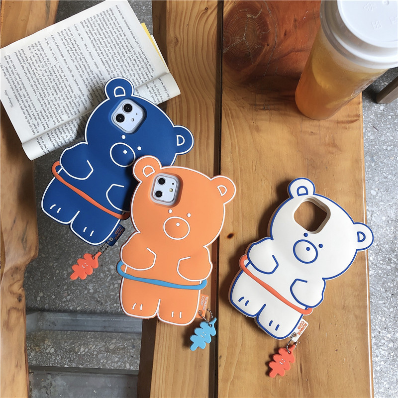 IPHONE Ốp Lưng Silicone Họa Tiết Hình Chú Gấu Thời Trang Cho Iphone12 Pro Max X Xs Max Xr Iphone8 / Se2 Iphone7Plus I6S | BigBuy360 - bigbuy360.vn