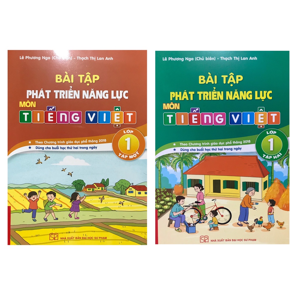 Sách - Bài tập phát triển năng lực môn Tiếng việt lớp 1 tập 1 tập 2