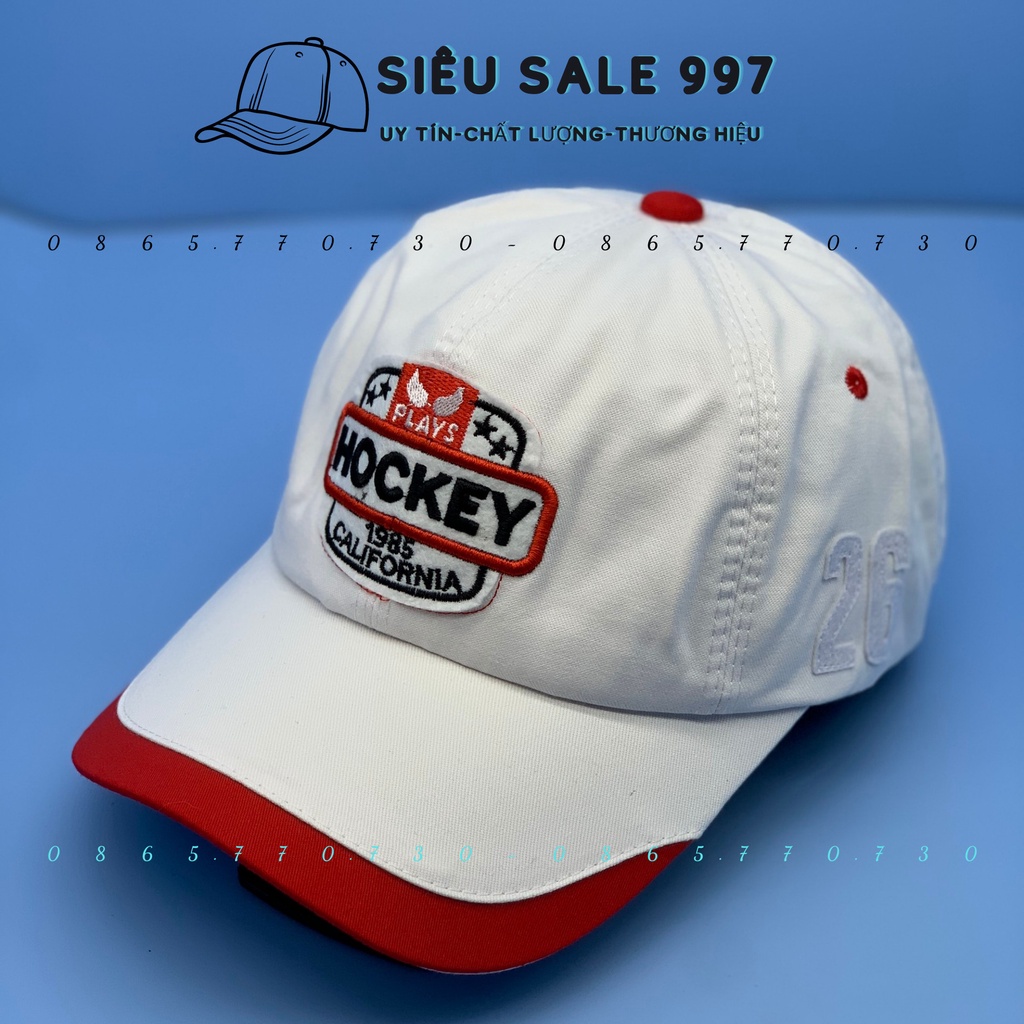 Nón Hockey Vải Cotton Lụa Hàng Đẹp Như Hình, Nón Hockey Chuẩn Form Êm đầu