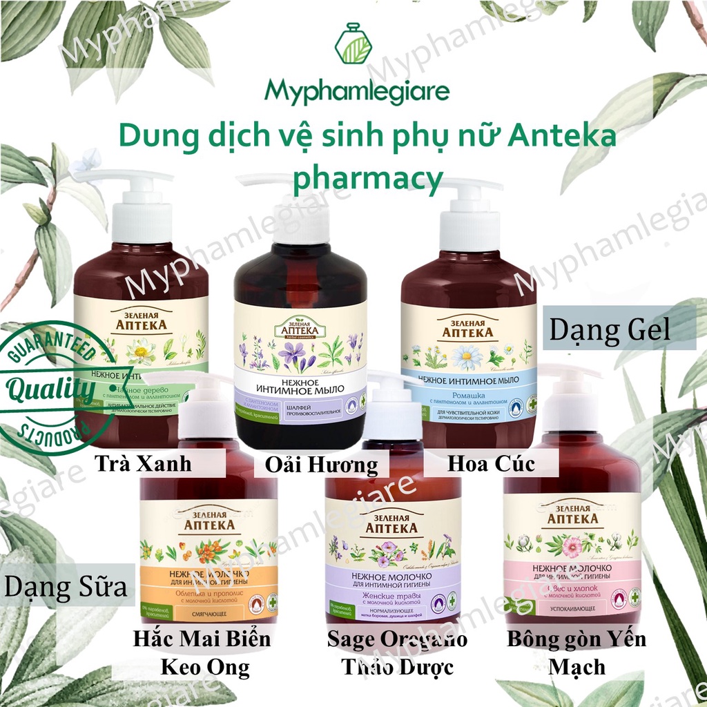 Dung dịch vệ sinh phụ nữ Anteka pharmacy 370ml