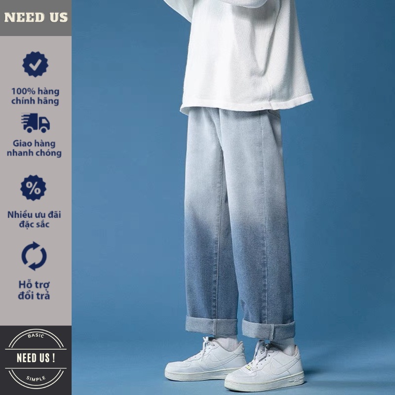 38-95kg  Quần jean BAGGY XÁM BẠC ỐNG RỘNG, quần SUÔNG cực đẹp cotton thoáng mát hot trend 2022
