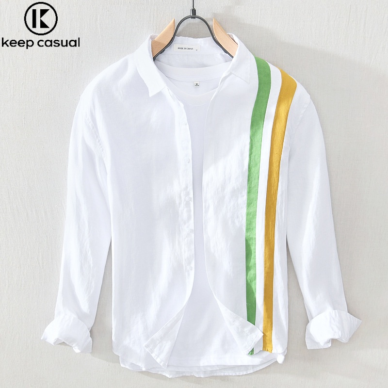 Áo Sơ Mi Tay Dài Dáng Rộng Thời Trang Cho Nam