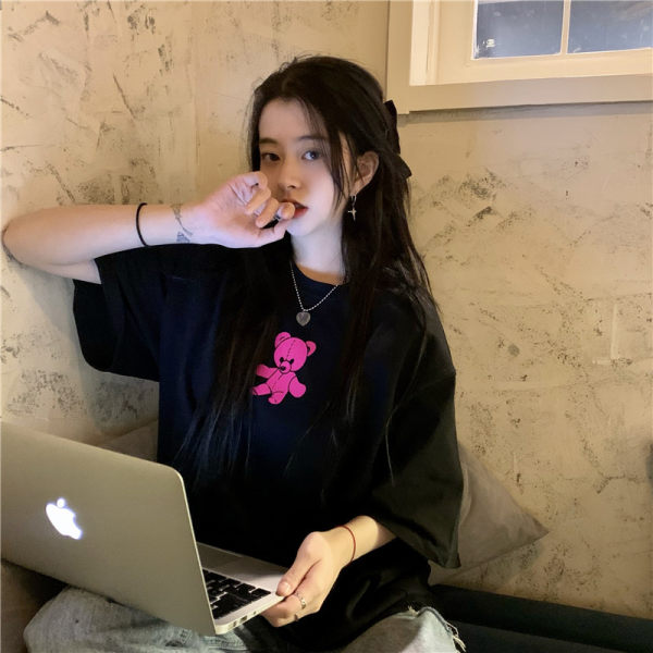 NRVP Áo Thun Ngắn Tay Dáng Rộng Thời Trang Mùa Hè 2021