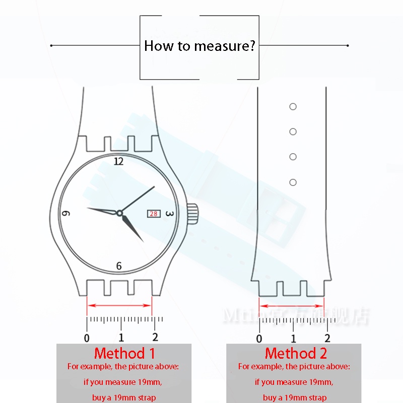 Dây đeo silicon 16 17 19mm cho dây đeo đồng hồ Swatch SUOB720 / 726SUOZ147 / 148SUOW701 / 100 Đồng hồ đeo tay