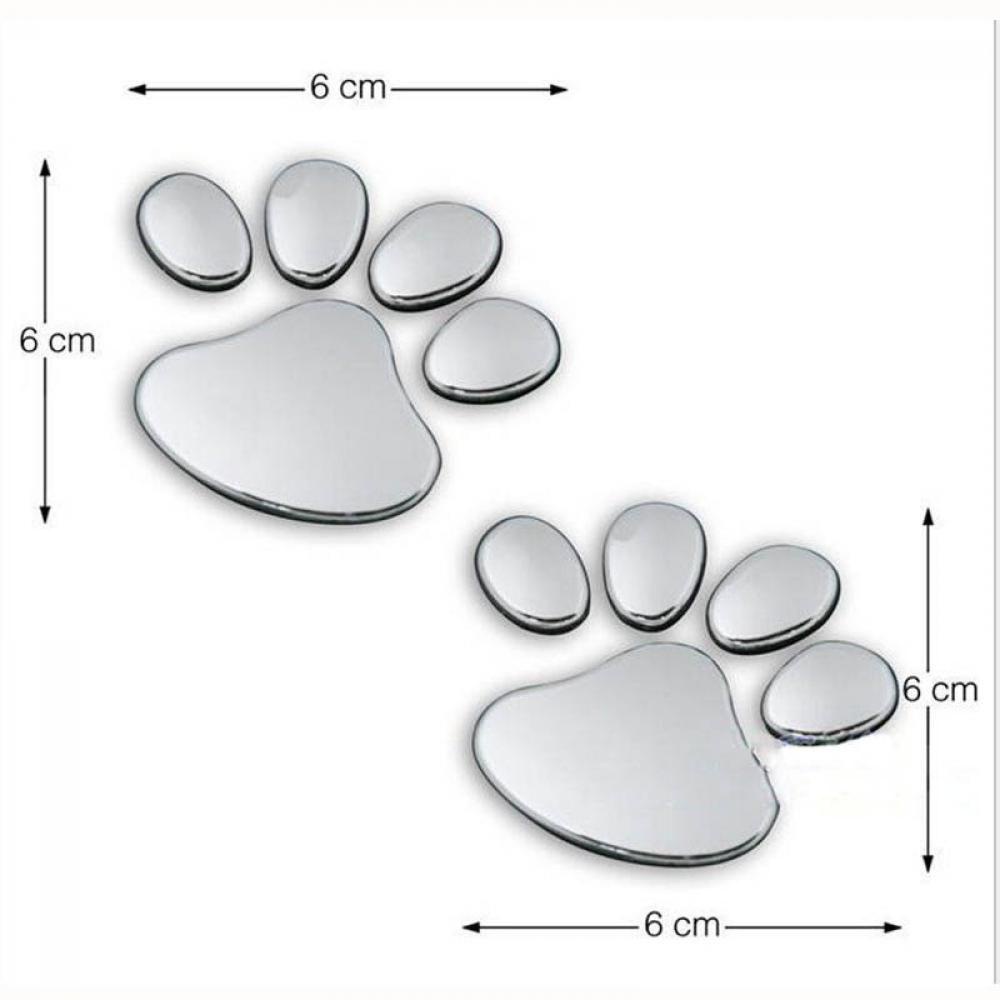 Decal DáN Trang Trí HìNh DấU Chân ĐộNg VậT 3D Cho Xe Hơi