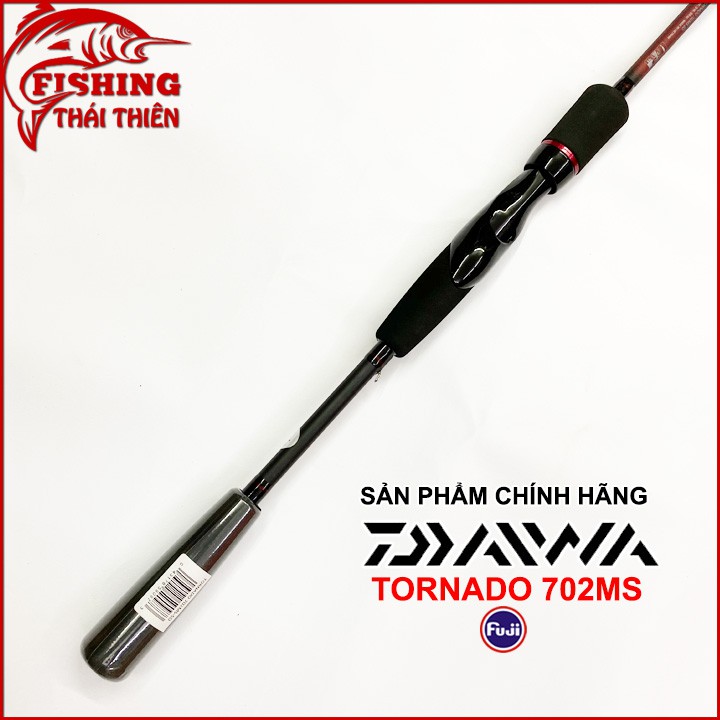 Cần câu cá Daiwa Tornado 702MS (cần máy đứng 2m1) khoen Fuji Pat Daiwa