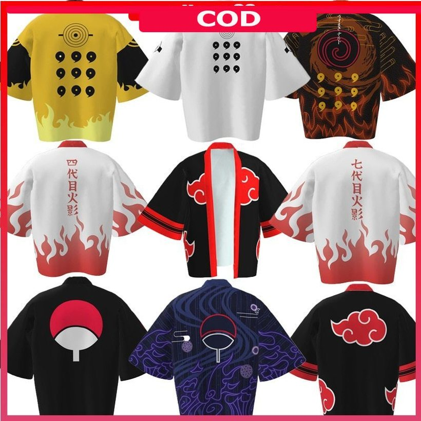 IN STOCK !! Áo Choàng Tắm Kiểu Kimono Họa Tiết Anime Naruto Độc Đáo | BigBuy360 - bigbuy360.vn