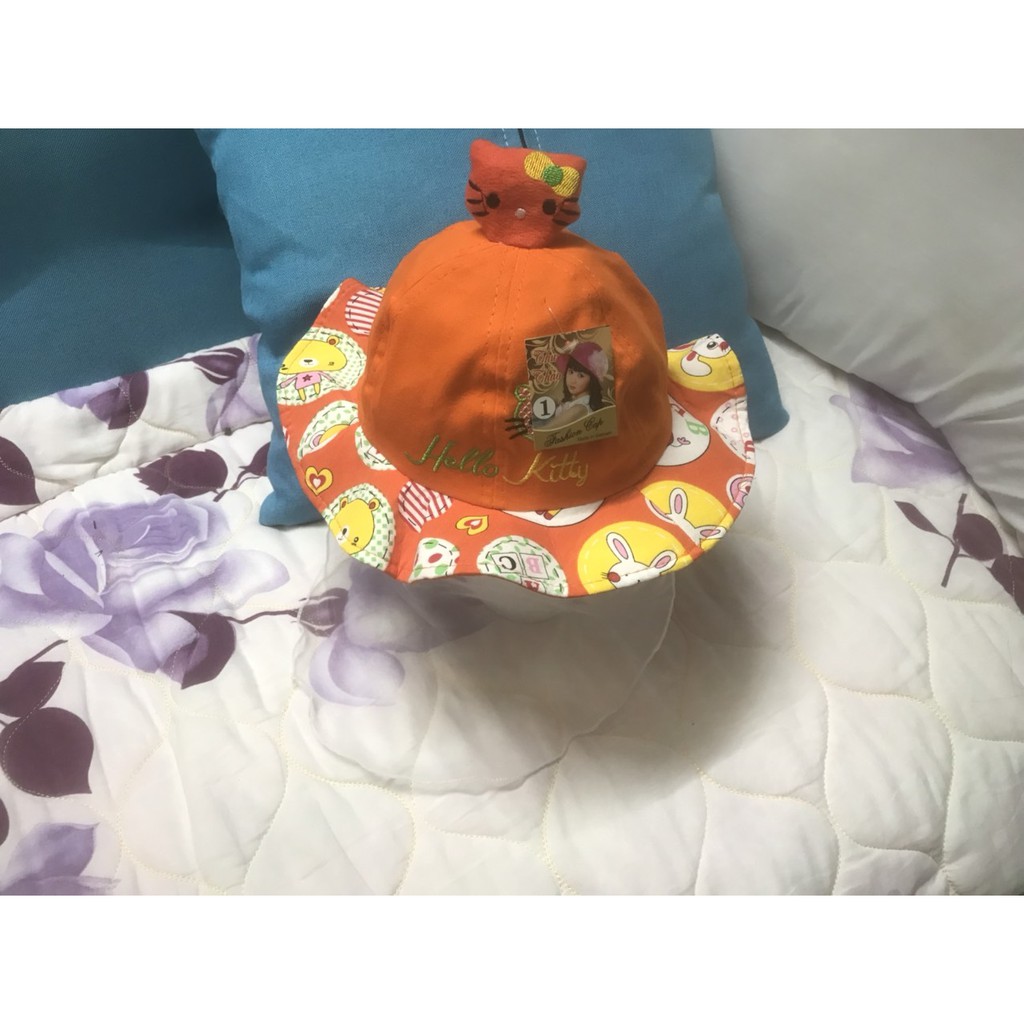 [Bé 0-18 tháng] Nón Tai Bèo KT, Mũ Vành tròn Có Khăn Voan Chắn Gió Bụi, Cho Bé Gái Sơ Sinh Màu Hồng Đẹp