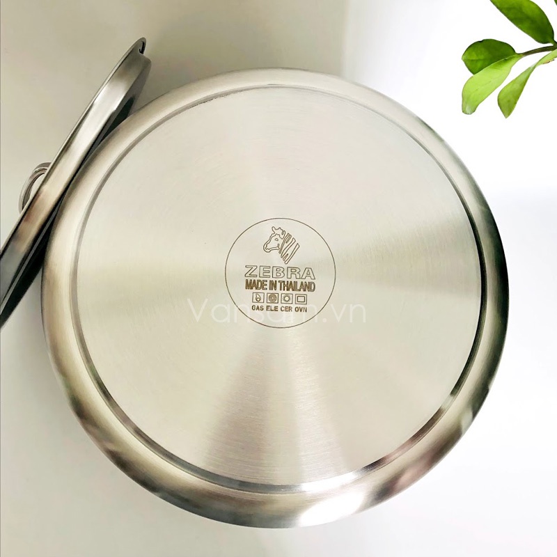 Nồi hầm inox 304 Vitalux 3 đáy Zebra 28x28cm, 17.2L - 171338