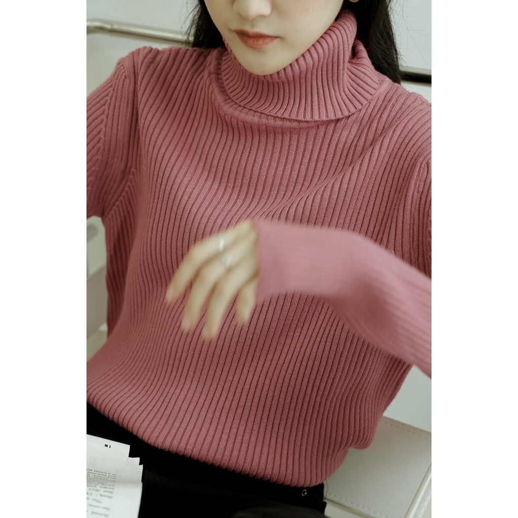 Áo Len cổ lọ dài tay trơn màu Tropical Méo Shop | BigBuy360 - bigbuy360.vn