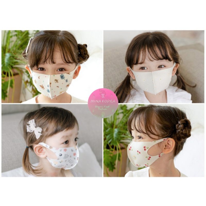 (12M+ ~ 9 tuổi) Khẩu trang kháng khuẩn  BEBENUVO Hàn Quốc cho bé 12M+ ~ 9 tuổi
