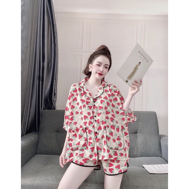 Đồ Bộ[Manggo] Pyjama Bigsize -Béo Bigsize đủ size 40-100kg Cao Cấp Mặc Nhà,Chất Lụa mát xịn