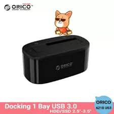 Đế cắm ổ cứng (Docking) có 1 khe cắm: 3.5" và và 1 khe cắm 2.5" SATA 3 USB 3.0 Orico 6218_Hàng chuẩn chính hãng BH 12T