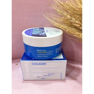 Mặt nạ dưỡng ẩm sâu, giảm quầng thâm, nếp nhăn vùng mắt Collagen FarmStay Collagen Water Eye Patch 90g (60 miếng)