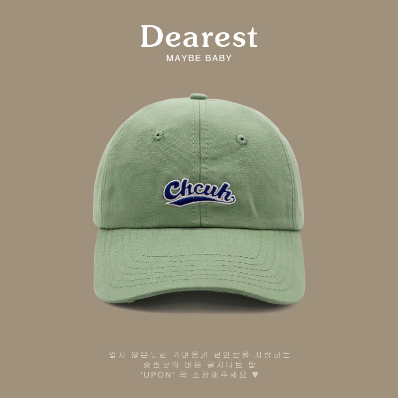 Mũ lưỡi trai họa tiết thêu chữ Cheuh nhiều màu sắc cho nam nữ