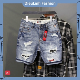 Quần Short Nam, Quần Short Jean Nam Cao Cấp, Chất Liệu Denim Co giãn, Thoáng Mát, Phong Cách Thời Trang DieuLinh Fashion