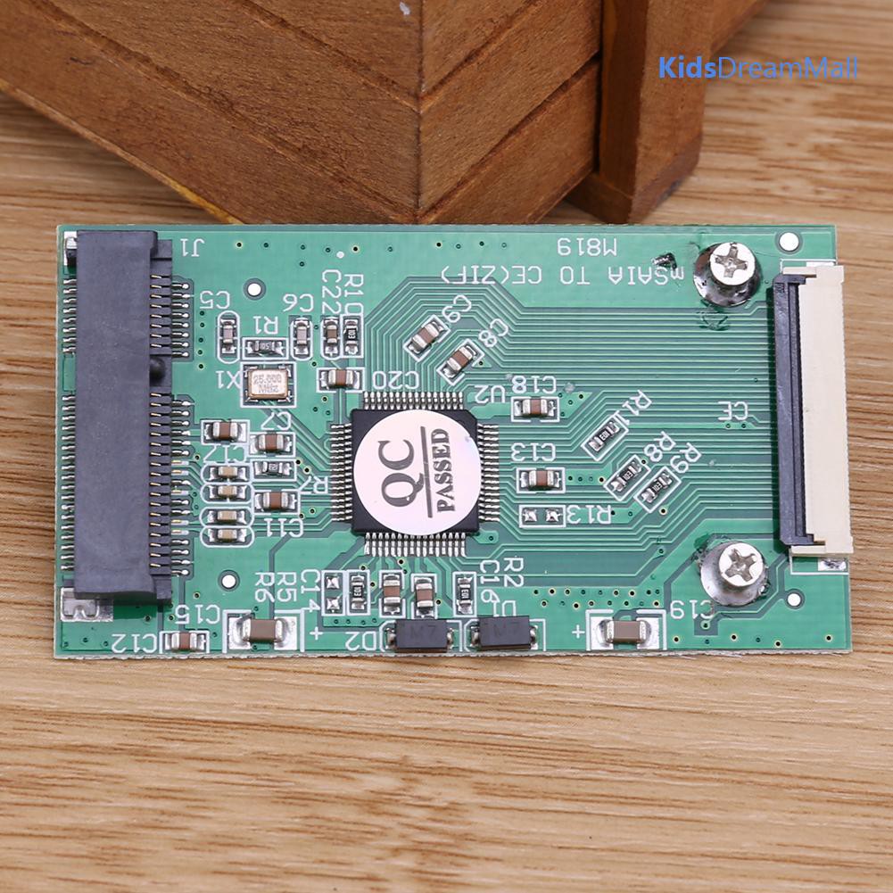 1 Card Chuyển Đổi Mini Sata Msata Pci-E Ipod Ssd Sang 40pin 1.8inch Zif Ce