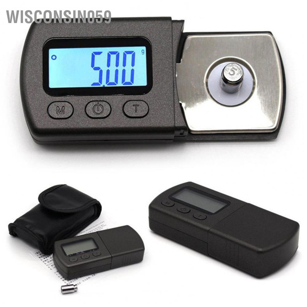 Wisconsin059 Stylus Force Gauge Digital High Accuracy LCD Display Pressure Scale for Jewelry Vinyl Records