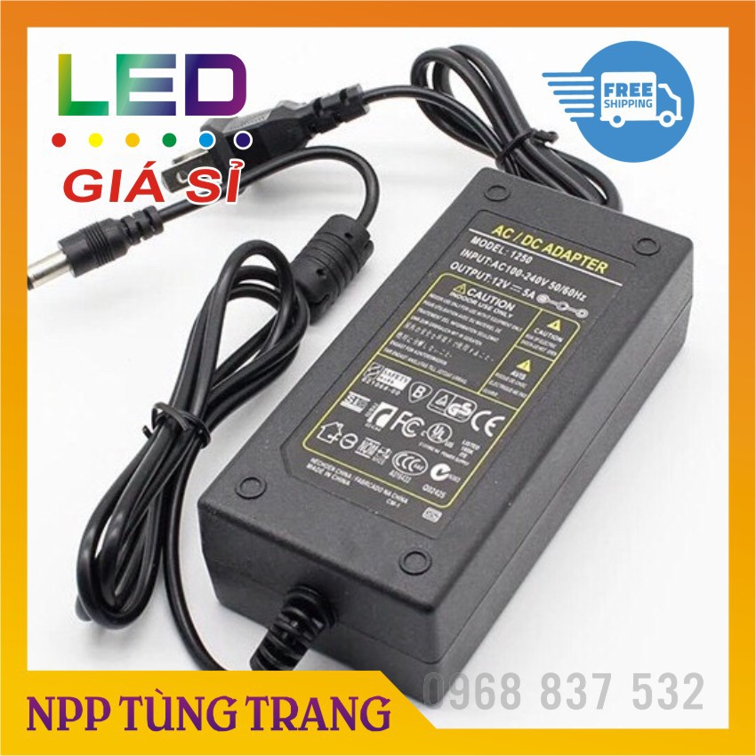 Nguồn adpter 12V - 2A, 12V - 5A màu đen