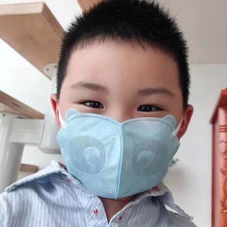 Khẩu trang y tế trẻ em cao cấp 0-2 tuổi hình gấu Panda dễ thương kháng khuẩn lọc bụi thương hiệu SANQI 3Q (10 cái / túi)