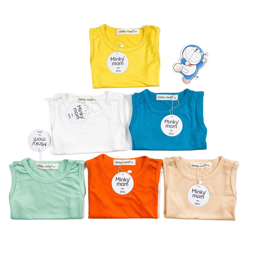 chất lượng tốt๑|FAMARAL1 giảm 10k cho đơn 50k|Bộ Ba Lỗ Trơn MINKY MOM THUN LẠNH BL-TR01