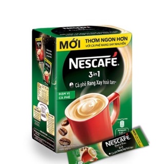 Nescafe 3in1 đậm vị cà phê hộp xanh