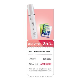 KEM TRANG ĐIỂM TRẮNG DA 3 TRONG 1 YERMA Yerma Magic Whitening Brush