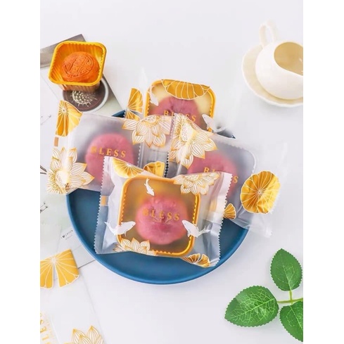 20 khay và 20 túi đựng bánh trung thu 100g