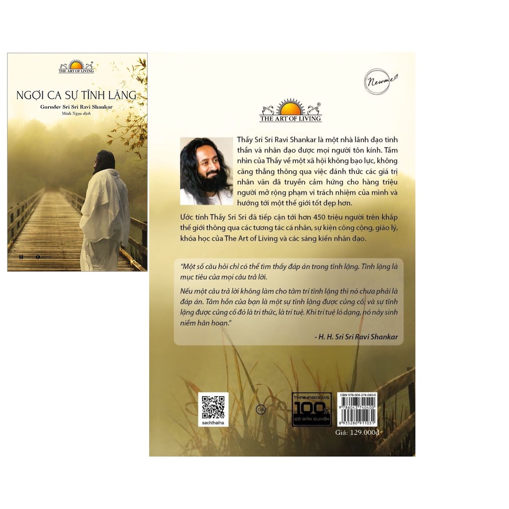 Sách - Ngợi Ca Sự Tĩnh Lặng (Gurudev Sri Sri Ravi Shankar)