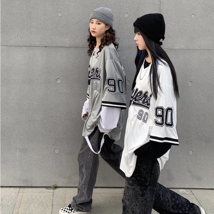 Áo Thun Bóng Chày Unisex Tay Jersey Ngắn Thời Trang Dành Cho Nữ | BigBuy360 - bigbuy360.vn